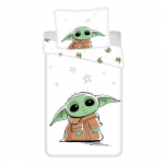 Puuvillane lastevoodipesu &uuml;heinimesevoodile 140x200 cm Star Wars Baby Yoda - Jerry Fabrics