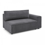 Tumehall velvetist diivanimoodul, parem nurk Nihad modular - Bobochic Paris