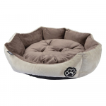 Helepruun koeravoodi &oslash; 50 cm - Love Story