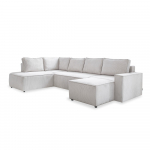 Valge velvetist diivanvoodi Brave Dave - Miuform
