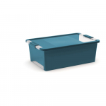 Sinine plastikust kaanega hoiukarp 55x35x19 cm Bi-Box - KIS