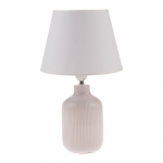 Kreem laualamp tekstiilist varjuga (k&otilde;rgus 41 cm) - Dakls