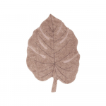 Roosa pestav k&auml;sitsi kootud puuvillane laste vaip 120x180 cm Monstera Vintage Nude - Lorena Canals