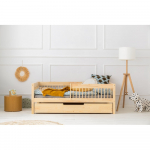 Puiduv&auml;rvi v&auml;ljat&otilde;mmatava osaga lastevoodi, koos voodip&otilde;hjaga ja hoiuruumiga 90x200 cm CPW &ndash; Adeko