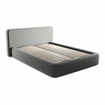 Hall polsterdatud kaheinimesevoodi koos voodip&otilde;hja ja panipaigaga 140x200cm Kiana - Makamii