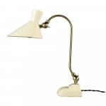 Kreem-kuldne lauavalgusti metallist varjuga (k&otilde;rgus 45 cm) Gaia - Dutchbone