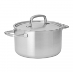 Roostevabast terasest kastrul induktsioonpliidile koos kaanega 5,5 l Lucca 3.0 - FABINI