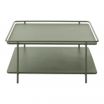 Roheline metallist diivanilaud 75x75 cm Yuba - Unique Furniture
