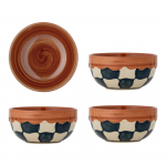 Kivikeraamikast kausid 4tk komplektis 590 ml Check - Bloomingville