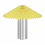 Kollane/h&otilde;bedane h&auml;mardatav lauavalgusti tekstiilist varjuga (k&otilde;rgus 36 cm) Taite - Blomus