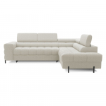 Kreem boucl&eacute;-kangast lahtik&auml;iv/sahtliga nurgadiivan (parem nurk/L-kujuline) Ferucce &ndash; ELTAP