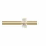 Matt kuldne terasest pikendatav kardinapuu 107&ndash;305 cm Flute - Umbra