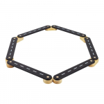 Must m&auml;nnipuidust sensoorne rada lastele 10x408x5 cm Montessori - Meowbaby