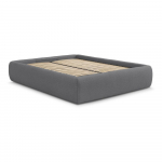 Tumehall polsterdatud kaheinimesevoodi koos panipaiga ja voodip&otilde;hjaga, ilma peatsita 160x200 cm Inera - Bobochic Paris