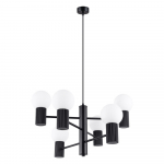 Must rippvalgusti klaasist varjuga Orbital - Sollux