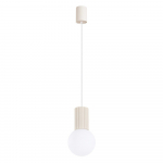 Kreem rippvalgusti klaasist varjuga &oslash; 12 cm Orbital - Sollux