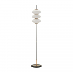 Valge/must p&otilde;randalamp klaasist varjuga (k&otilde;rgus 168 cm) Vintage - Mauro Ferretti