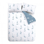 Sinine 3-osaline voodipesu 200x200 cm Salcombe Boats - Catherine Lansfield