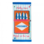 Puuvillane rannar&auml;tik 76x160 cm Sardines - Catherine Lansfield