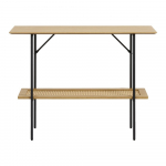 Konsoollaud tammepuust naturaalses v&auml;rvitoonis 37x100 cm Pensacola - Unique Furniture