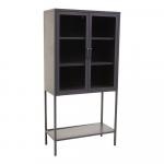 Hall terasest vitriinkapp 75x150x35 cm Acier - Premier Housewares