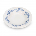 Valge/sinine s&uuml;gav portselantaldrik &oslash; 23,5 cm Retro - BonBistro