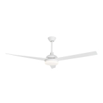 Mattvalge metallist LED-laevalgusti klaasist varjuga Flow - Nova Luce