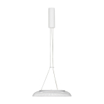 Mattvalge alumiiniumist LED-rippvalgusti akr&uuml;&uuml;lklaasist varjuga, &oslash; 40 cm Mantle - Nova Luce