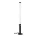 Mattmust terasest h&auml;mardatav LED-p&otilde;randalamp akr&uuml;&uuml;lklaasist varjuga (k&otilde;rgus 141 cm) Glaze - Nova Luce