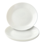 Valged klaastaldrikud komplektis 4 tk &oslash; 25 cm Alessia - Jotex