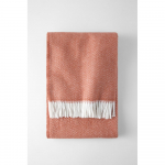 Ruuduline terrakota puuvillane riie , 140 x 180 cm Skyline - Euromant