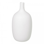 Valge keraamiline vaas, k&otilde;rgus 21 cm - Blomus