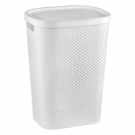 Valge plastikust pesukorv 60 l Infinity - Curver