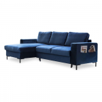 Merev&auml;e sinine sametne nurgas diivanvoodi , vasakpoolne nurgas Lofty Lilly - Miuform