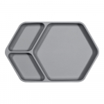 Hall silikoonist beebi taldrik 16x25 cm &ndash; Kindsgut