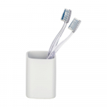 Matt valge keraamiline hambaharja tass Hexa - Wenko