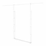 Komplekt 2 redelit ja laiendatav riidepulk Muro - Compactor