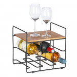 Alus 6 veinipudelile bambusest riiuliga Loft - Wenko