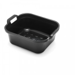 Must plastmassist lavor kahe k&auml;epidemega , 39 x 32 x 14 cm - Addis