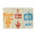 Plastikust pr&uuml;gikastid sorteeritud j&auml;&auml;tmete jaoks 3tk komplektis 28 l Retro &ndash; Balvi