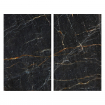 Karastatud klaasist katte komplekt pliidi &auml;&auml;rde 2tk 52x30 cm Marble - Allstar