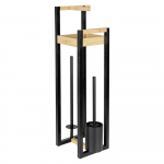 Bambusest tualettpaberi hoidja koos harjaga Braidi - Wenko