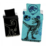 Puuvillane helendava efektiga laste voodipesu 140x200 cm Jurrastic World &ndash; Jerry Fabrics