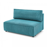 Sinine velvetist diivanimoodul, keskosa Nihad modular - Bobochic Paris