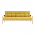 Kollane diivanvoodi 205 cm Knob - Karup Design
