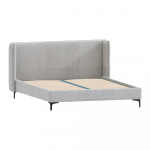 Hall polsterdatud kaheinimesevoodi koos voodip&otilde;hjaga 140x200 cm Basti - Ropez