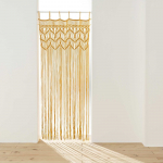Kollane uksekardin 90x200 cm Macarena - douceur d'int&eacute;rieur
