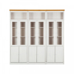 Valge m&auml;nnipuidust vitriinkapp 518x223 cm Anita - St&oslash;raa