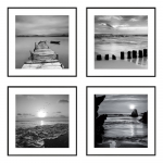 Maalid 4tk komplektis 30x30 cm Silence by the Water
