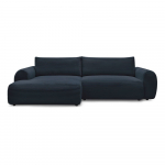 Tumesinine velvetist nurgadiivanvoodi (vasak nurk) Lucien - Bobochic Paris